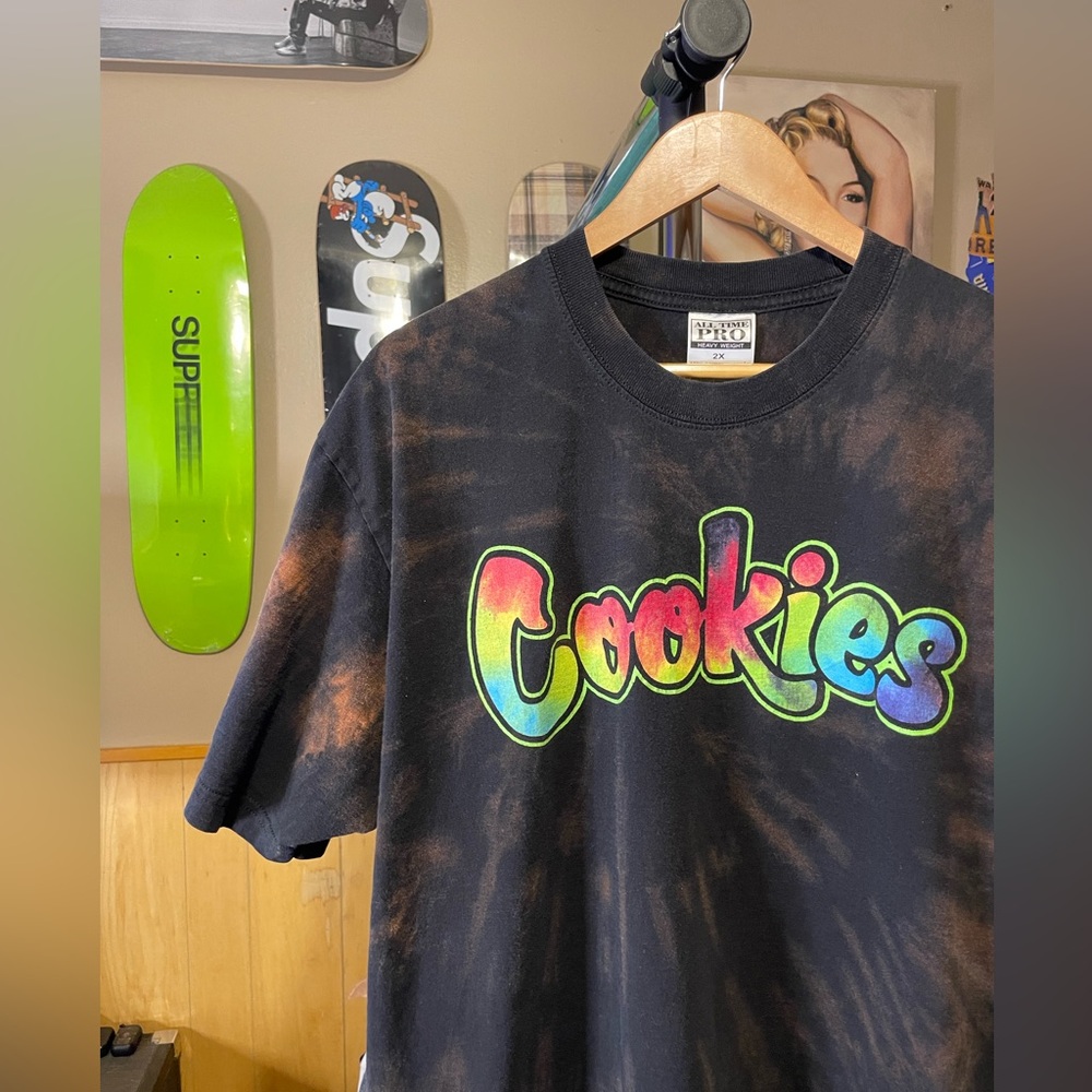 Men’s Cookies, custom reverse tie-dye T-shirt